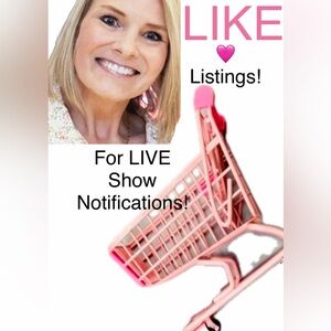 LIVE Notification Flyer 🛒🛍️ Like and Follow to JOIN the FUN🌸🛒💖